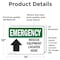 Signmission Rescue Equipment Located Here, 14 in W x Rectangle, Vinyl Decal OS-2PACK-EM-D-1014-L-10350 - alternate 3